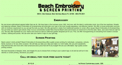 Desktop Screenshot of beachembroidery.com
