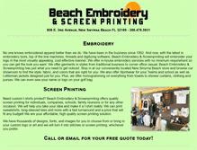 Tablet Screenshot of beachembroidery.com